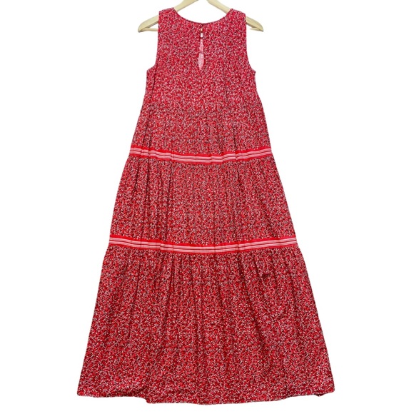Max Studio Floral Sleeveless Tiered Maxi Dress - Picture 4 of 4